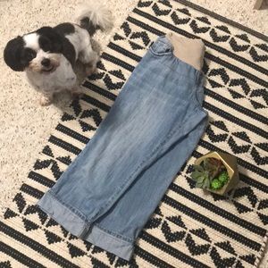 Indigo Blue ~ Capri Light Wash Denim Jeans - Sz Lg